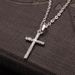 Cross Pendant, Collarbone Chain, Korean Version, Set With Zircon Necklace, New Women's Necklace_ipsvogv.com