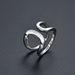 Unisex Jewelry Fashion Trendy Ins Style Double Layer Open Ring For Men And Women Gold And Silver Hand Jewelry Ring Adjustable Design_ipsvogv.com
