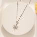 Unique Design Full Diamond Six Pointed Star Pearl Snowflake Necklace, Light Luxury And Niche, High-end Feeling, Titanium_ipsvogv.com