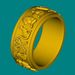 Art copyright registration Egyptian Pharaoh Ankh symbol lion scepter pattern ring_ipsvogv.com