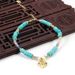 Love Bow Crystal Turquoise Natural Stone Bracelet Bracelet Adjustable_ipsvogv.com