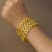 1 Fashionable Gold-plated Zircon Open Bracelet For Ethiopian Women's Wedding Party Gift_ipsvogv.com