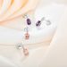 Versatile sterling silver earrings, earrings, micro inlaid blue zircon earrings jewelry silver jewelry_ipsvogv.com