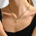 Sweet Small Fresh Ladies Necklace Personality English Letters Niche Design Clavicle Chain Inlaid Zircon Necklace_ipsvogv.com