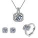 S Silver Bag Diamond Ring For Women's Han 1 Carat Set Mosang Stone Collar Chain Live Broadcast_ipsvogv.com