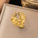 Fashionable And Versatile 2024 New Lava Irregular Heart-shaped Women's Jewelry Set Collarbone Chain For Women_ipsvogv.com
