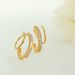 Women's Jewelry Ear Clips Exaggerated Personality Earrings Metal Electroplating Color Retention Earrings Inlaid With Zircon_ipsvogv.com