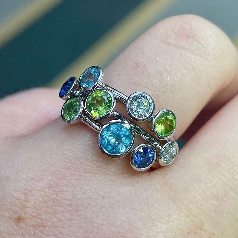 Cao Shi's Sweet And Cool Style Design High End Birthday Versatile Personalized Color R, Women's Trendy Round Fer_ipsvogv.com