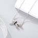 Silver Black And White Full Diamond Bow Necklace Female Element Crystal Clavicle Chain_ipsvogv.com