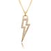 Women’s Jewelry Set Fashion Hot Selling Hip Hop Lightning Pendant Fashion Personality Round Zircon Hip Hop Hip Hop Pendant_ipsvogv.com