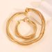 Three Wire Winding Spring Necklace Bracelet Light Luxury High End Metal Punk Hip Hop Necklace Bracelet_ipsvogv.com