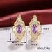 Cao Shi's Russian 2024 New Trendy Advanced Earrings with Hollow Design and Elegant Ear Buckles_ipsvogv.com