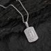 Men's Jewelry Military Brand Square Pendant Hip Hop Necklace Copper Inlaid Zircon Rectangular Shield Pendant_ipsvogv.com