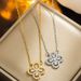 2023 new four-leaf clover necklace for women platinum-plated full diamond clavicle chain high-end fresh niche design neck necklace for women_ipsvogv.com