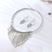 New Fashionable, Atmospheric, Exaggerated, High-end Necklace Earring Set, Versatile Tassel Multi-layer Metallic Jewelry_ipsvogv.com