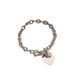 Simple Peach Heart Titanium Steel Gold Bracelet Letter Ring T-shaped Buckle Bracelet Stainless Steel Heart shaped_ipsvogv.com