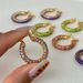 Fashionable Niche Ins Full Diamond Zircon Titanium Steel Macaron Color Earrings_ipsvogv.com