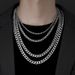 Stainless steel men's Cuban necklace accessories titanium steel necklace jewelry men's versatile high end_ipsvogv.com