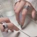 Designer's Set Luxury French Zircon Diamond With Mesh Red Heavy Industry Shining Multi Layer Index Finger Ring_ipsvogv.com