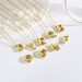 Smooth A-Z Letter Pendant Fashion DIY Jewelry Copper Gold-plated Color Preserving Necklace Accessories_ipsvogv.com