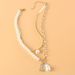 Jewelry Fashion Pearl Chain Splicing Necklace Retro Alloy Resin Pendant Necklace_ipsvogv.com