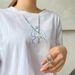 Turquoise Necklace For Women, Versatile Multi Layer Handmade Necklace, Bohemian Style Bead Necklace_ipsvogv.com