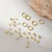 Women’s Jewelry Set Fashion Hot Sale Real Gold Brass Electroplating Temperament Small And Exquisite Small Round Bead Earrings Plain Hoop Earrings Set_ipsvogv.com