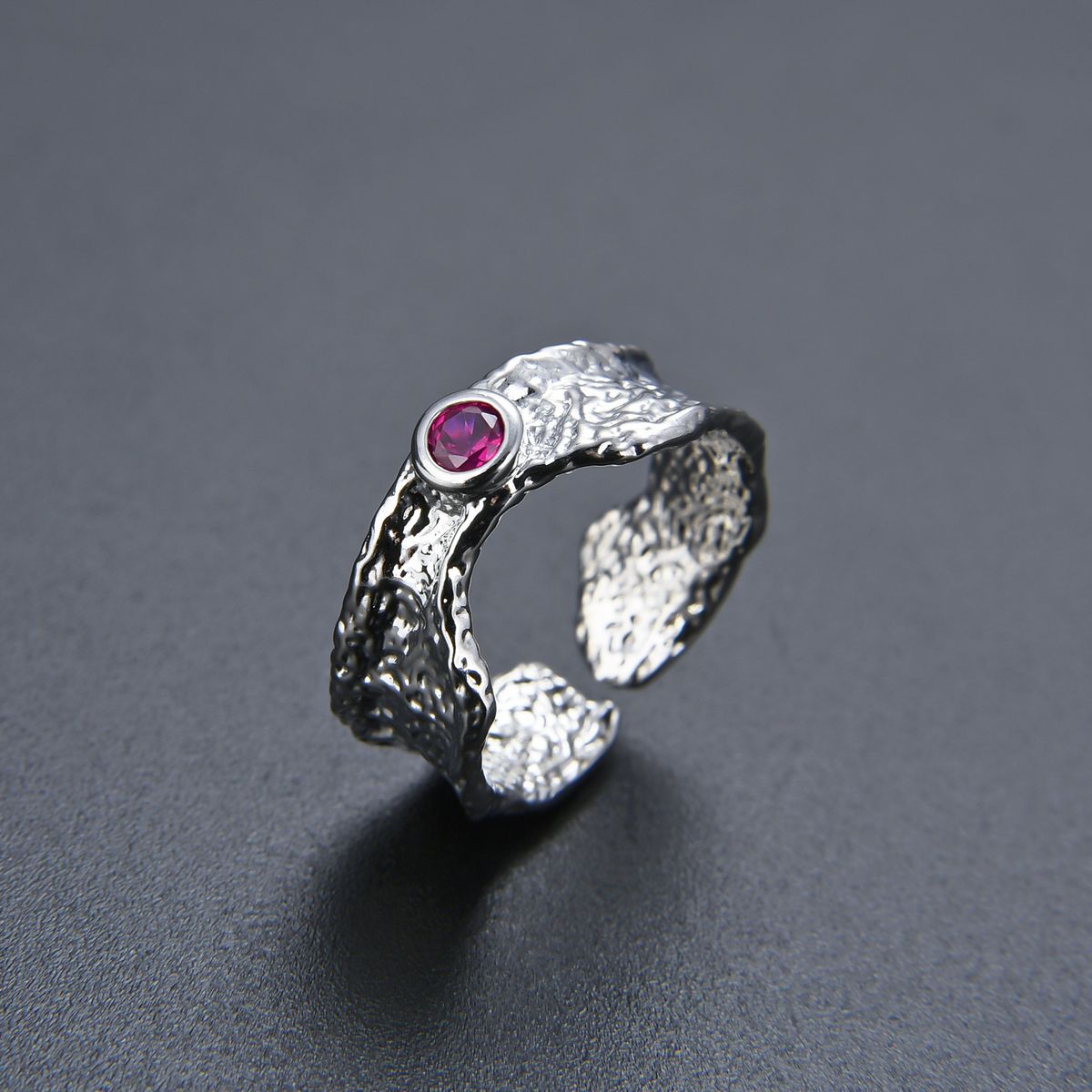 Unisex Jewelry Fashion Simple Color Retention Irregular Ring Opening Adjustable Unisex Hand Jewelry Net Red Ins Style Light Luxury Style_ipsvogv.com