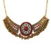 Metal Necklace Earring Set, New Bohemian Ethnic Style Round Diamond Alloy Set_ipsvogv.com