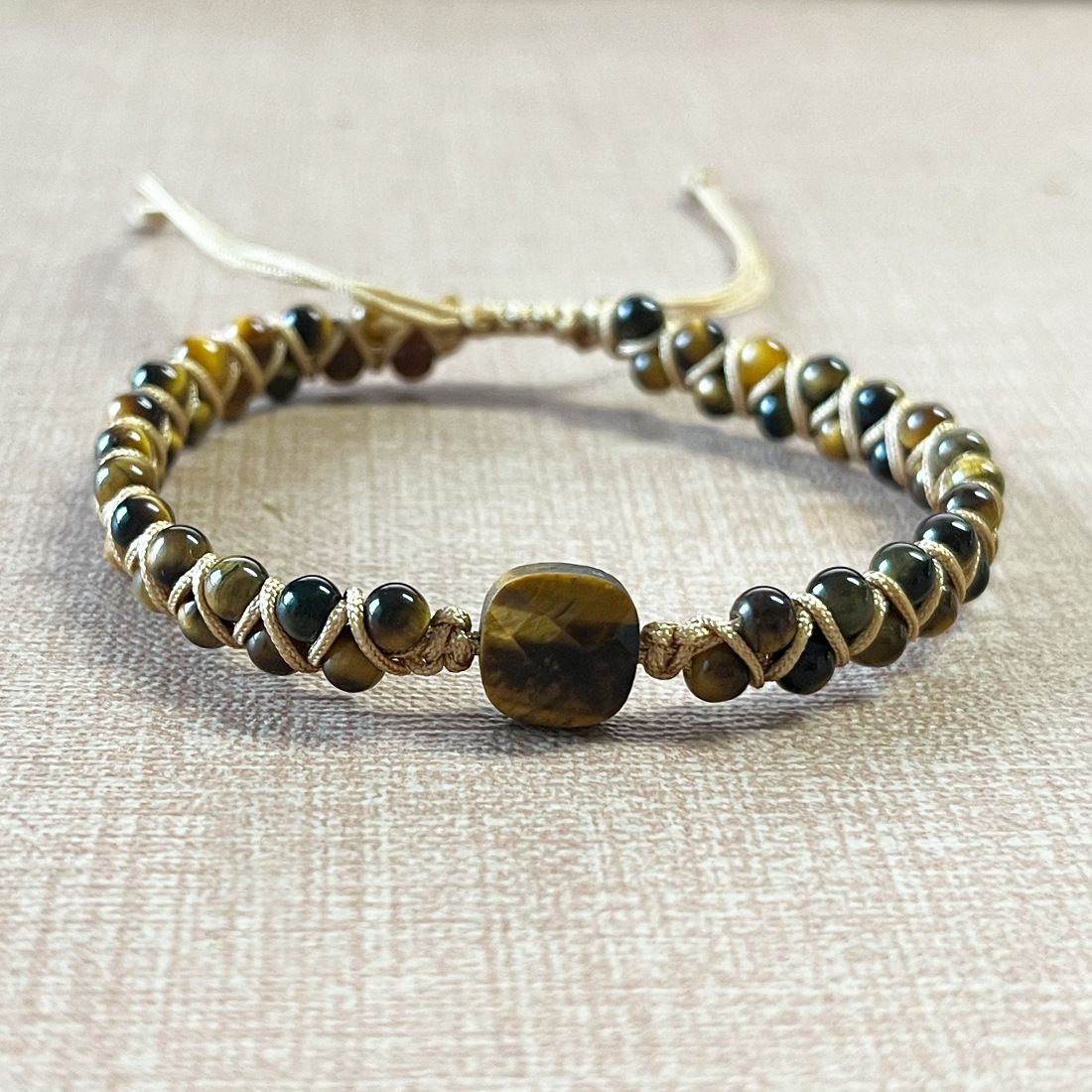 New Pure Handmade Double Layer Braided Bracelet 4mm Round Beads Natural Stone Yoga Bracelet Square Beads_ipsvogv.com