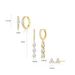 Unisex Hot Sales Real Gold Brass Electroplating Inlaid Zircon Teardrop Shaped Pendant Simple Temperament Sweet Earrings_ipsvogv.com
