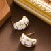 Fashionable Maillard Style Drip Oil Irregular Pattern For Women, Light Luxury, Personalized, Fashionable Silver Needle_ipsvogv.com