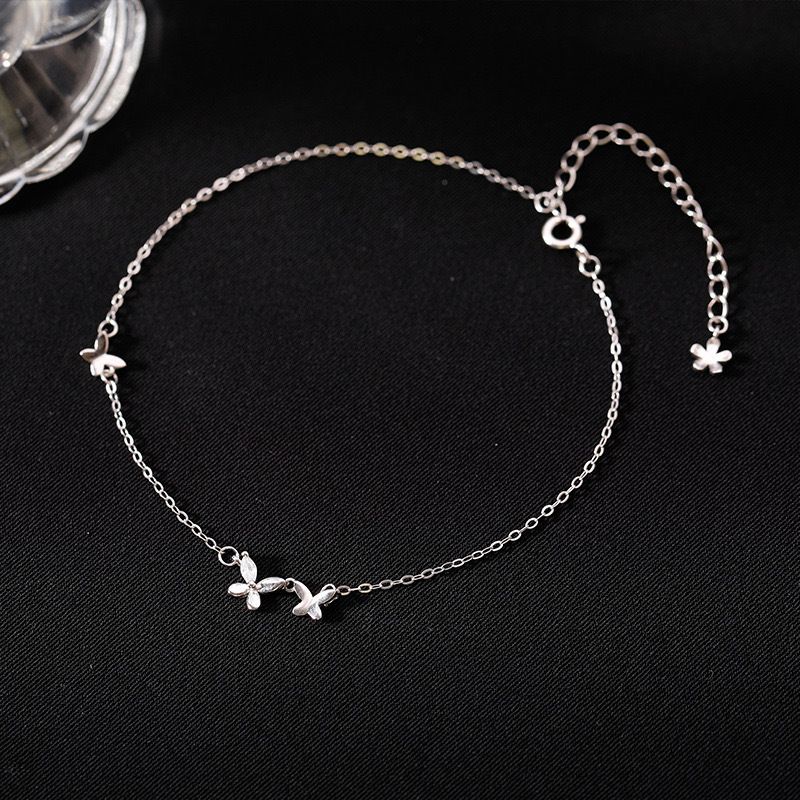 S999 Pure Silver Butterfly 2024 New Bracelet, Light Luxury Niche Design, High-end Feel, Best Friend Bracelet_ipsvogv.com