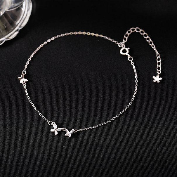 S999 Pure Silver Butterfly 2024 New Bracelet, Light Luxury Niche Design, High-end Feel, Best Friend Bracelet_ipsvogv.com