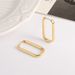 Simple Metal Style Oval Simple New Earrings Female Personality Niche Earrings Light Luxury High End Summer Earrings_ipsvogv.com