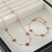 Women's Jewelry Summer Fresh Girl Flower Necklace Stainless Steel Niche Design Bohemian Clavicle Chain Set Decoration_ipsvogv.com