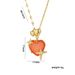 Hot sale cold style necklace female hip hop trendy cool temperament high-grade peach heart clavicle chain love pendant_ipsvogv.com