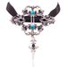 New Vampire Fashion Ribbon Choker Halloween Lace Velvet Punk Necklace Pendant For Women_ipsvogv.com