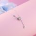 S Pure Silver Small Waist Diamod Ecklace For Wome, Light Luxury, Iche, High-ed Pedat, Fashioable Collarboe_ipsvogv.com
