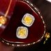 Cao Shichao's Sparkling Square Zircon For Women With A Minimalist Temperament, Korean Version Diamond Studded Earrings,_ipsvogv.com