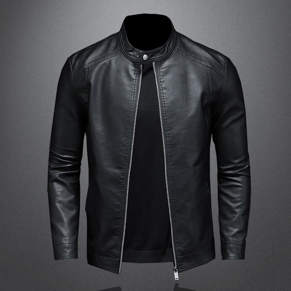 Men's Leather Jacket Men's Autumn/winter Motorcycle Casual Coat Men's_ipsvogv.com