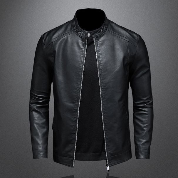 Men's Leather Jacket Men's Autumn/winter Motorcycle Casual Coat Men's_ipsvogv.com