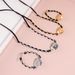 Winding Velvet Rope Bow Necklace Exaggerated Shaped Bead Bracelet Set_ipsvogv.com