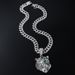 Domineering Alloy 3D Full Tiger Head Pendant Men's Hip-Hop Cool Personality Inlaid Diamond Necklace_ipsvogv.com