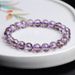 Natural Amethyst Ace Single Circle Round Bead Ice Seed Clear And Simple Fashion Women's Bracelet Jewelry_ipsvogv.com