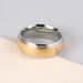 Men's Jewelry Minimalist Gold Stainless Steel Titanium Steel Plain Ring_ipsvogv.com