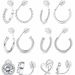 Hot Sale Real Gold Brass Electroplating Fashionable Simple And Versatile Twisted Ear Clip Ladies Earrings Set_ipsvogv.com