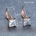 Cao Shi's Hot selling Zircon with Fresh Design, Geometric Square E, Simple and Elegant Style, Earstuds, Women's_ipsvogv.com