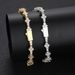 Men's Jewelry Hip Hop 6.5mm Spring Buckle Zircon Tennis Bracelet Cross Border Jewelry Men And Women Personality Couple Bracelet Accessories_ipsvogv.com