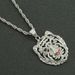 Hip Hop Full Diamond Lion Head Pendant Necklace Jewelry Trendy Men's Street Dance Bounce Dressing Personalized Sweater_ipsvogv.com